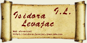 Isidora Levajac vizit kartica